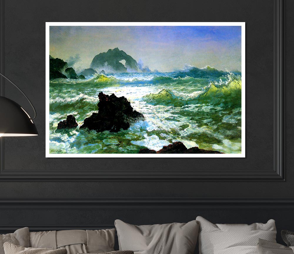 Bierstadt Seal Rock 2 Print Poster Wall Art