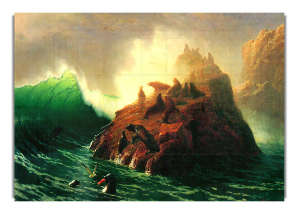 Seal Rock, California By Bierstadt