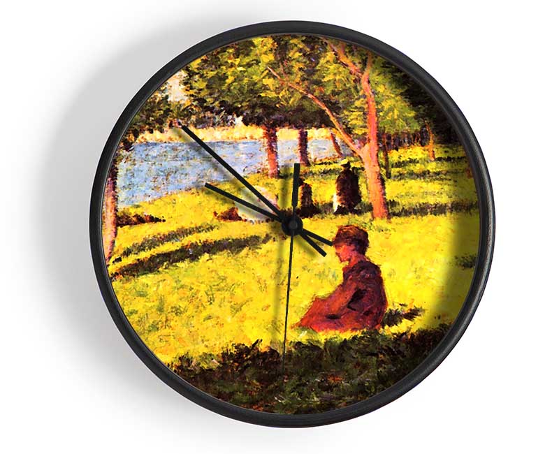 Seurat Seated Figure Clock - Wallart-Direct UK