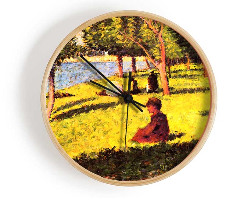 Seurat Seated Figure Clock - Wallart-Direct UK