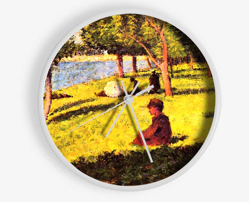 Seurat Seated Figure Clock - Wallart-Direct UK