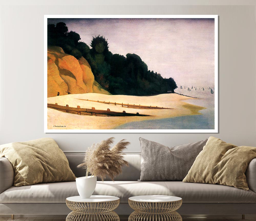 Felix Vallotton Shore Scene With Tree Silhouette Print Poster Wall Art