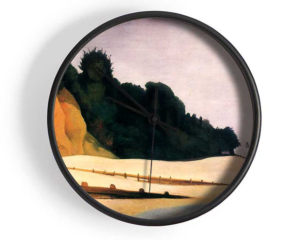 Felix Vallotton Shore Scene With Tree Silhouette Clock - Wallart-Direct UK