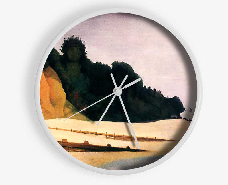 Felix Vallotton Shore Scene With Tree Silhouette Clock - Wallart-Direct UK