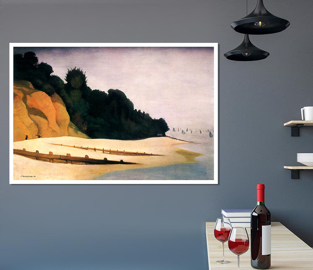 Felix Vallotton Shore Scene With Tree Silhouette Print Poster Wall Art