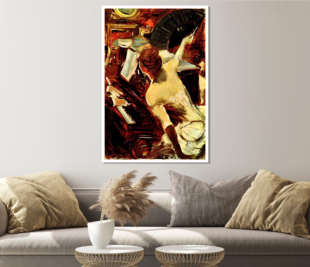 Giovanni Boldini Singer Mondana Print Poster Wall Art