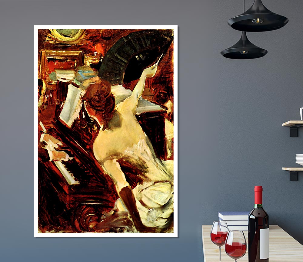 Giovanni Boldini Singer Mondana Print Poster Wall Art