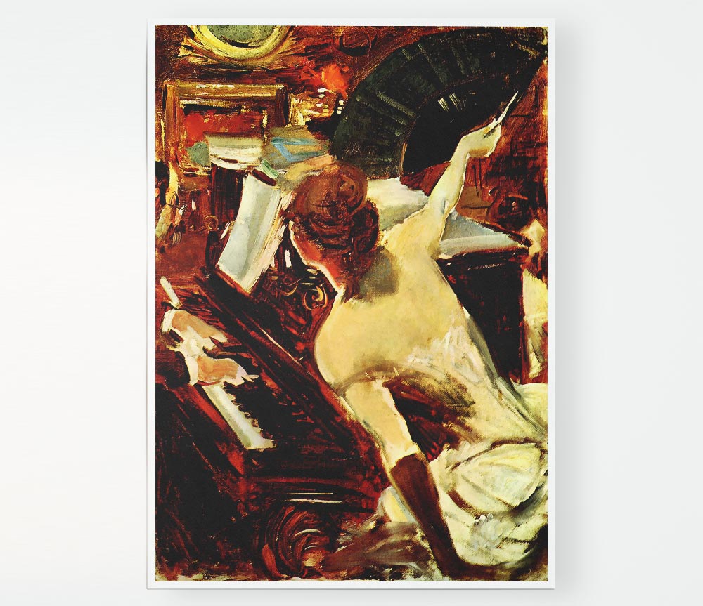 Giovanni Boldini Singer Mondana Print Poster Wall Art