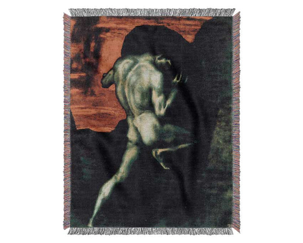 Franz Von Stuck Sisyphus Woven Blanket