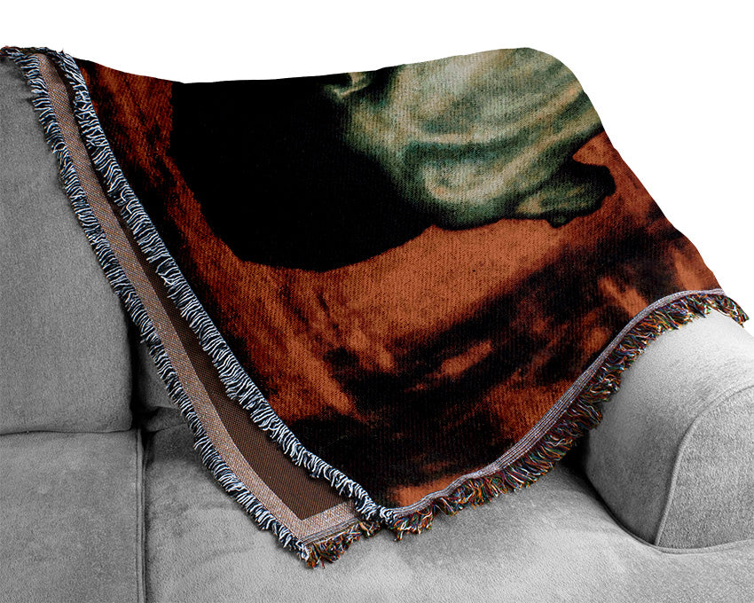 Franz Von Stuck Sisyphus Woven Blanket