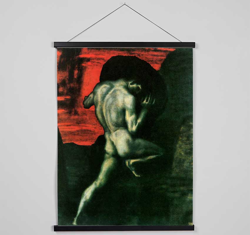 Franz Von Stuck Sisyphus Hanging Poster - Wallart-Direct UK