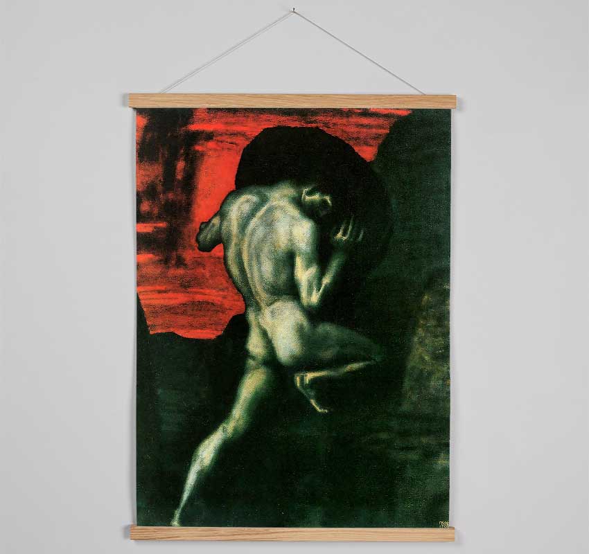 Franz Von Stuck Sisyphus Hanging Poster - Wallart-Direct UK