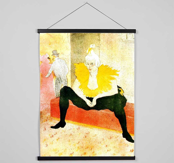 Toulouse Lautrec Sitting Clown Hanging Poster - Wallart-Direct UK