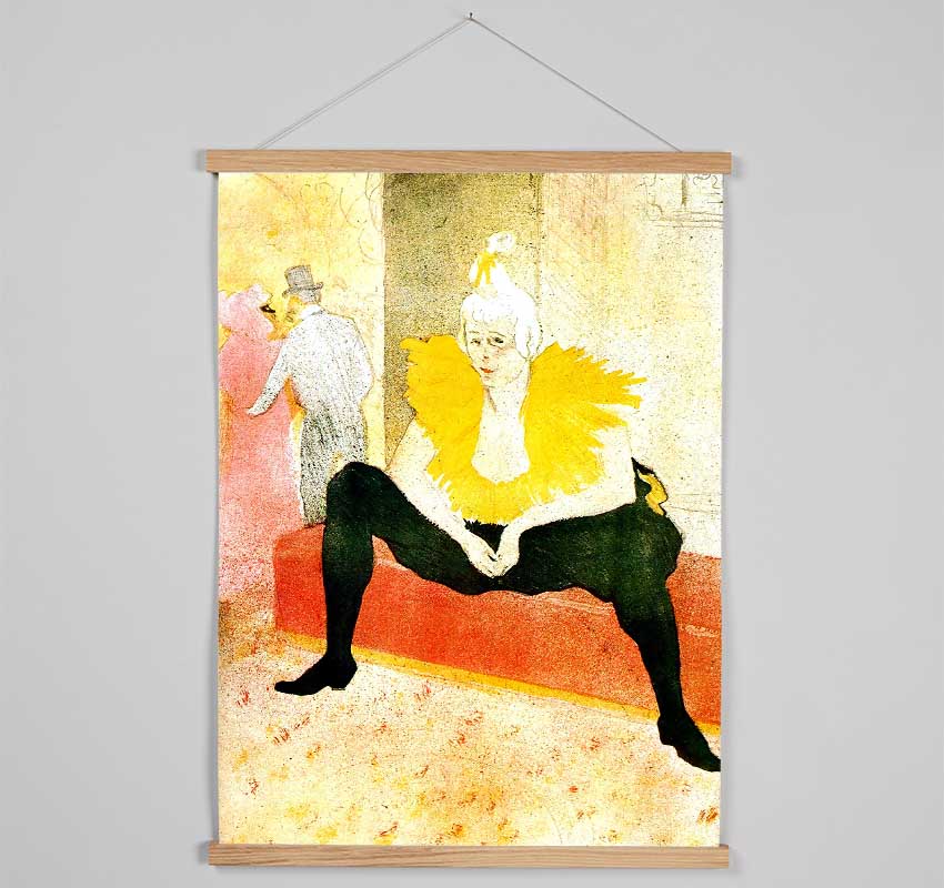 Toulouse Lautrec Sitting Clown Hanging Poster - Wallart-Direct UK