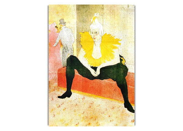 Sitting Clown By Toulouse Lautrec