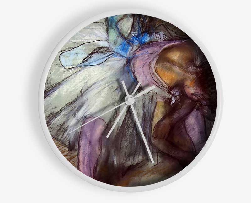 Degas Sitting Dancer Lacing Her Slipper Clock - Wallart-Direct UK