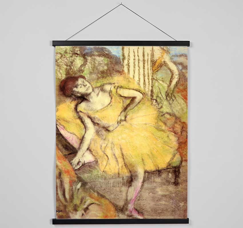 Degas Sitting Dancer With The Right Leg Up Hanging Poster - Wallart-Direct UK