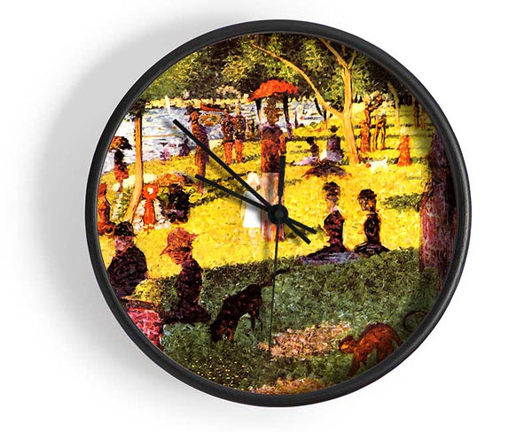 Seurat Sketch Of People Clock - Wallart-Direct UK