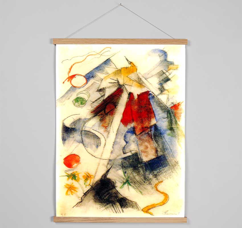 Franz Marc Sketch Of The Brenner Road 1 Hanging Poster - Wallart-Direct UK