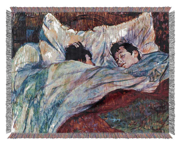 Toulouse Lautrec Sleeping Woven Blanket