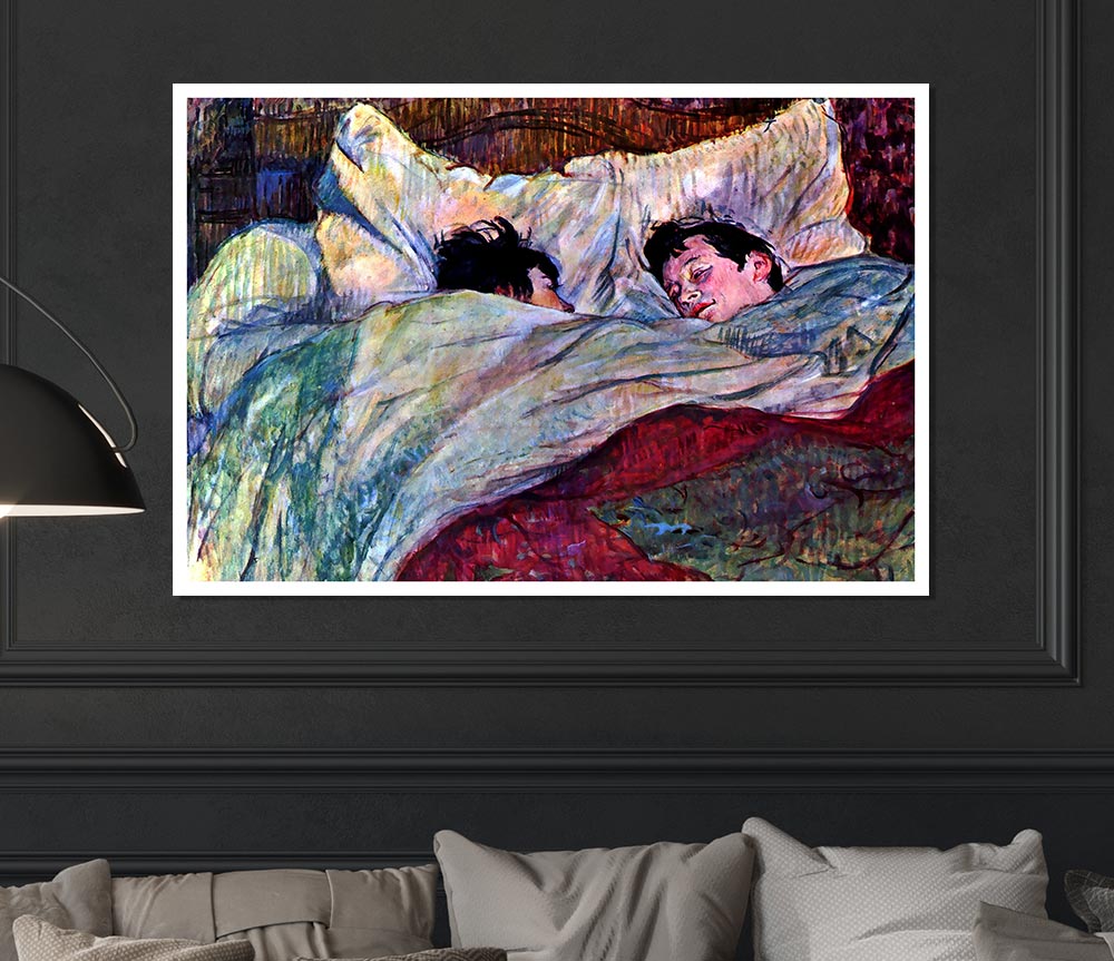 Toulouse Lautrec Sleeping Print Poster Wall Art