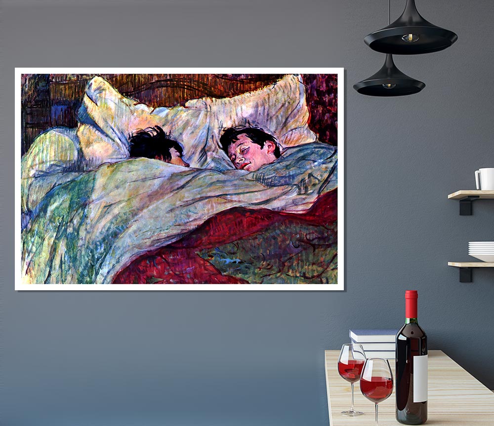 Toulouse Lautrec Sleeping Print Poster Wall Art