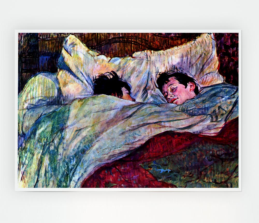 Toulouse Lautrec Sleeping Print Poster Wall Art