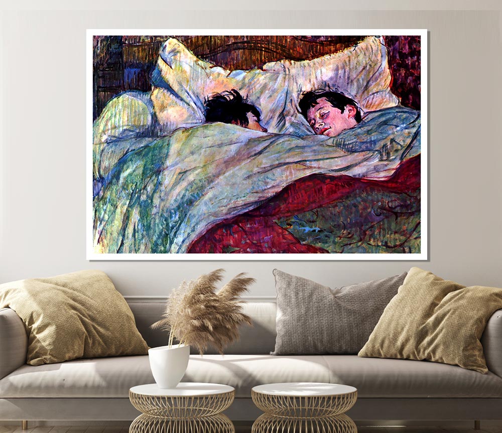 Toulouse Lautrec Sleeping Print Poster Wall Art