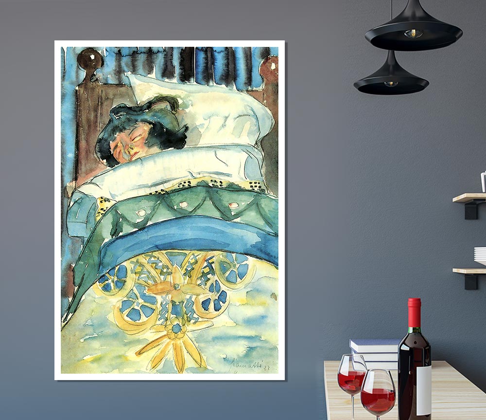 Walter Gramatte Sleeping Girl 2 Print Poster Wall Art