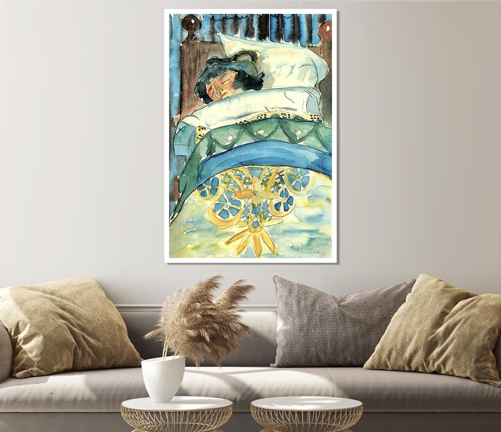 Walter Gramatte Sleeping Girl 2 Print Poster Wall Art