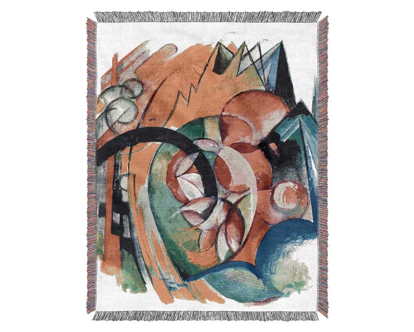 Franz Marc Small Composition 2 Woven Blanket