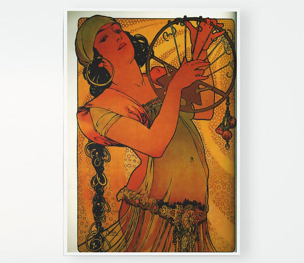 Alphonse Mucha Solome Print Poster Wall Art