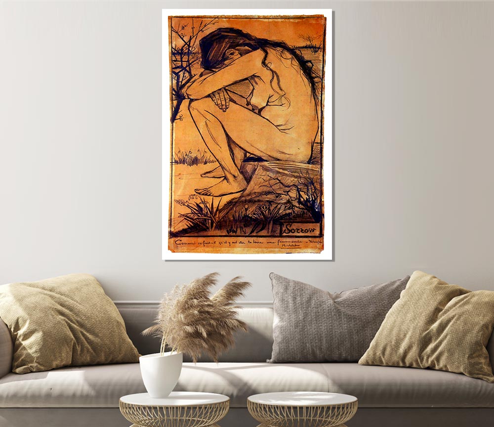 Van Gogh Sorrow 1 Print Poster Wall Art