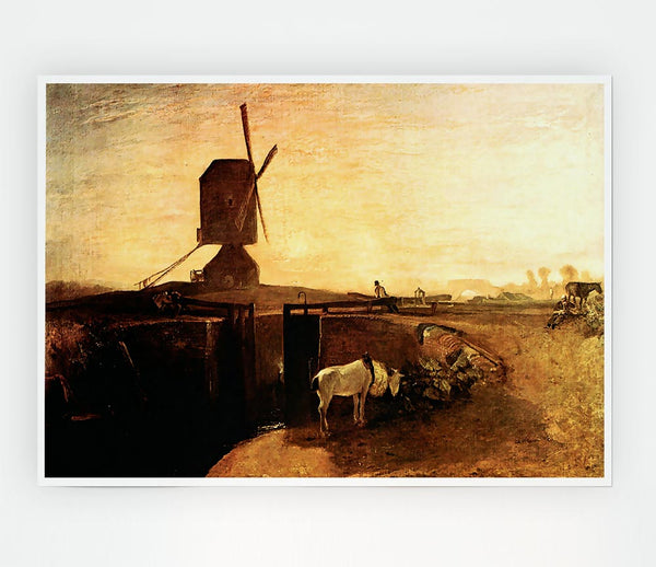 Joseph Mallord Turner Southall Mill Print Poster Wall Art