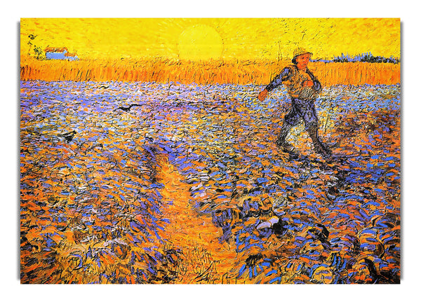 Sower Under The Sun By Van Gogh