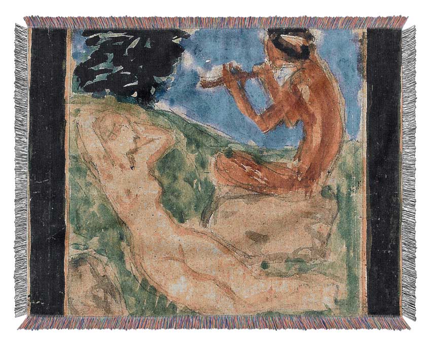 Franz Von Stuck Spring 1 Woven Blanket