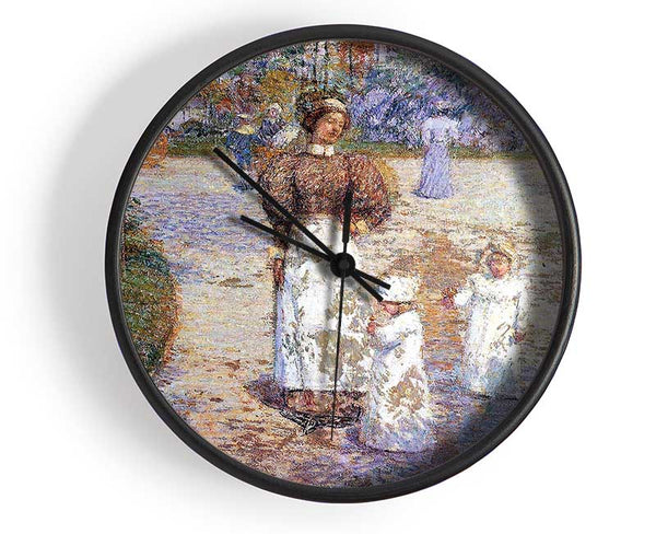 Hassam Spring In Central Park Clock - Wallart-Direct UK