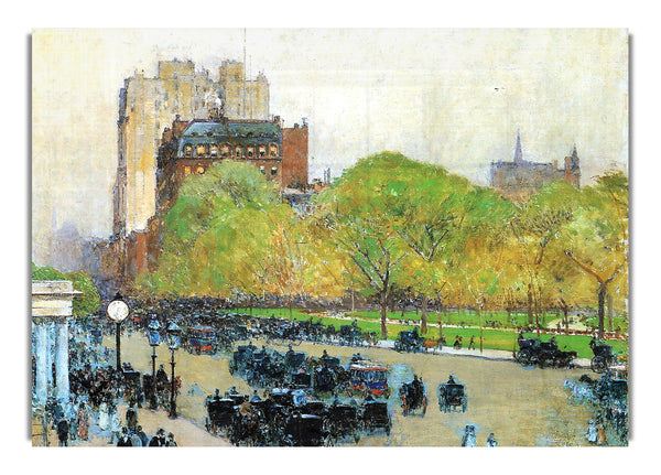 Spring Morning In The Heart Of The City By Hassam