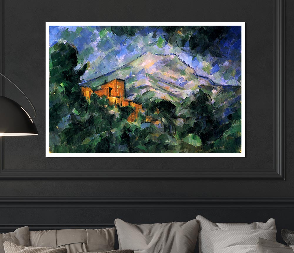 Cezanne St Victoire And Chateau Noir Print Poster Wall Art