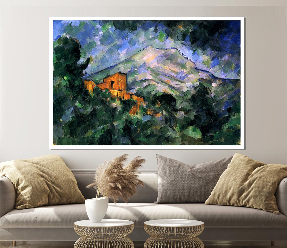 Cezanne St Victoire And Chateau Noir Print Poster Wall Art