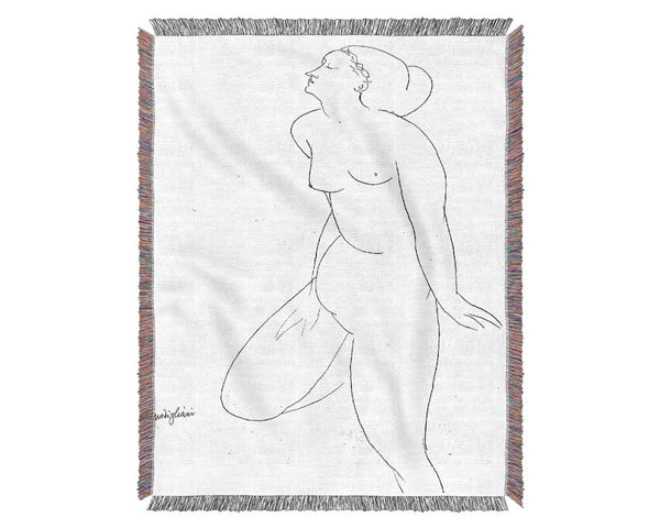 Modigliani Standing Nude 2 Woven Blanket