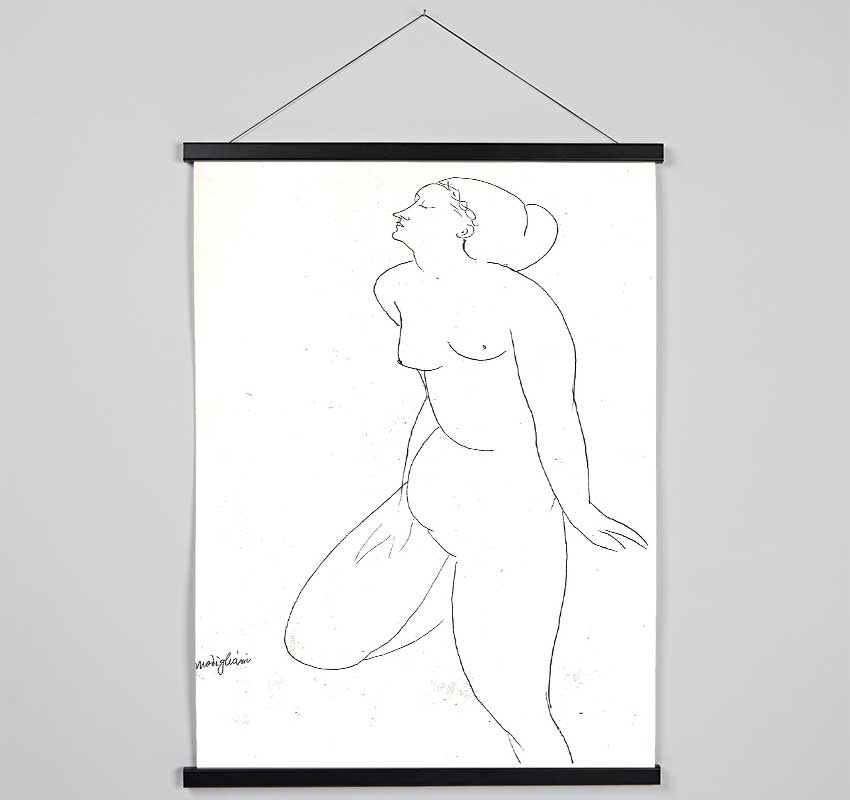 Modigliani Standing Nude 2 Hanging Poster - Wallart-Direct UK