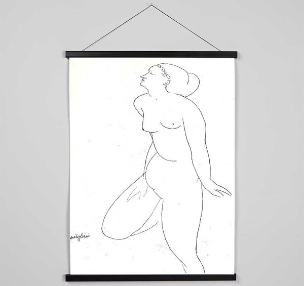 Modigliani Standing Nude 2 Hanging Poster - Wallart-Direct UK