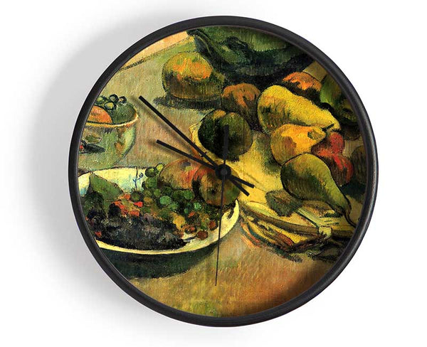 Gauguin Still Life With Fruit Clock - Wallart-Direct UK