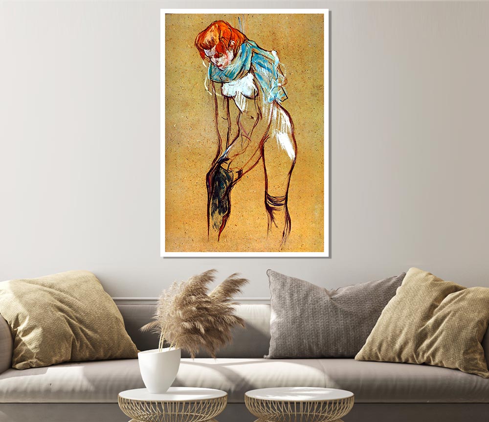 Toulouse Lautrec Stockings Print Poster Wall Art