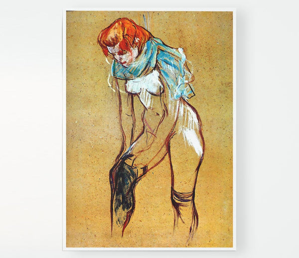 Toulouse Lautrec Stockings Print Poster Wall Art