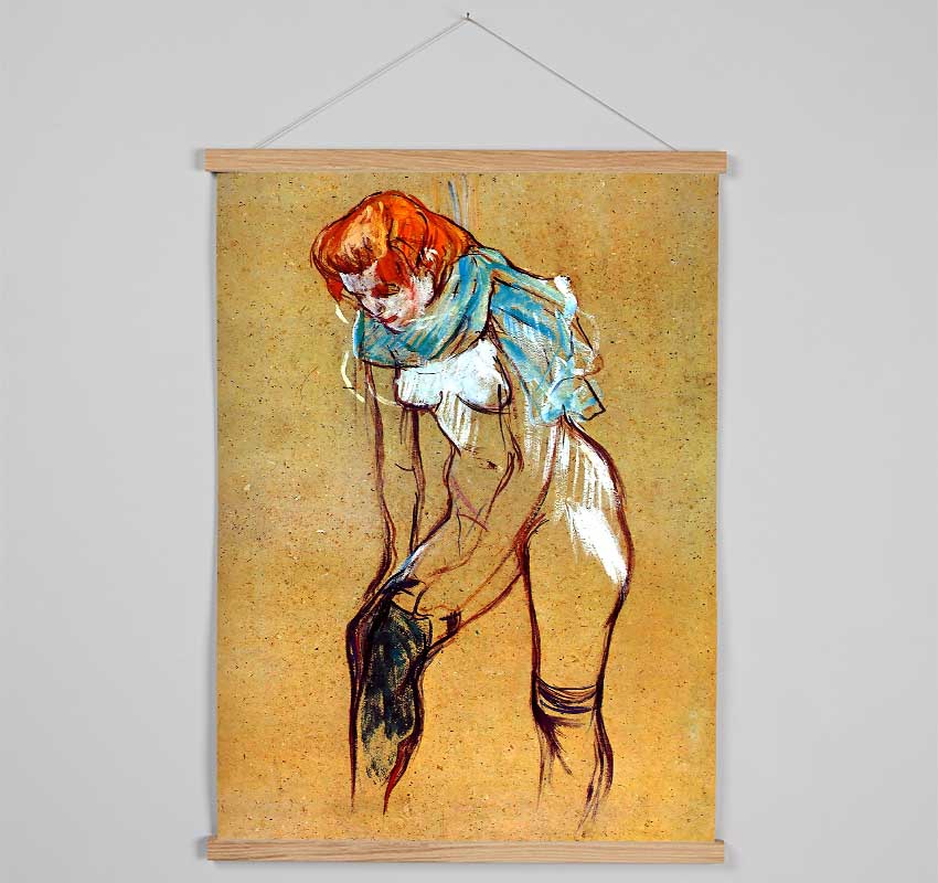 Toulouse Lautrec Stockings Hanging Poster - Wallart-Direct UK