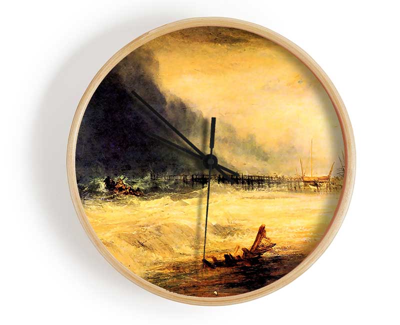 Joseph Mallord Turner Stranded Ship Clock - Wallart-Direct UK