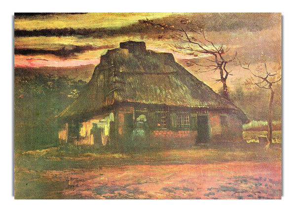 Straw Hut At Dusk By Van Gogh