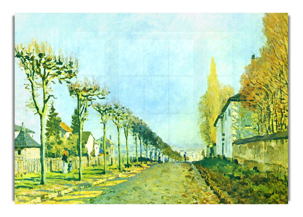 Street In Louveciennes By Sisley